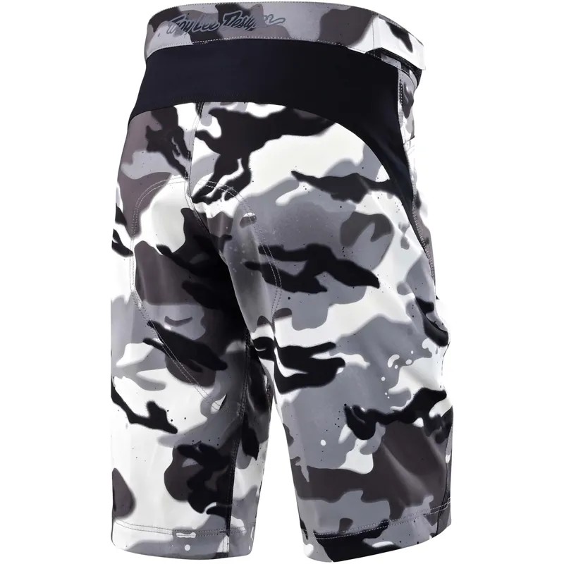 Troy Lee Designs Flowline Youth MTB Shorts Spray Camo White-1